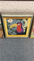 Framed needle point/tapestry ? Approximately