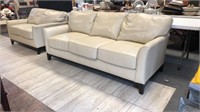 Super nice leather sofa and love seat