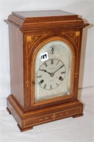 Woodmansey & Son of Doncaster Inlaid Mantel Clock