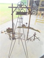 Easel w/Brass art