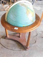 Wood Frame Globe w/light