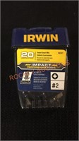 Irwin 20pc #2 Impact Insert Bits