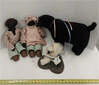 VINTAGE DOLLS AND SHEEP