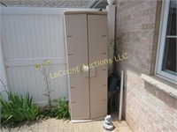 outdoor storage cabinet 24"w x 66"h w contents