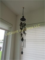 beautiful religious Crosses wind chime 30" long