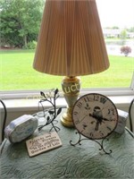 home decor lamp bird clock plaque