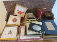 assorted picture frames bug plaques lot