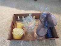 glassware covered candy dish pitcher vase