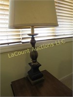 nice table lamp good condition 34" h