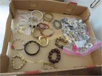 assorted costume jewelry bracelets earrings