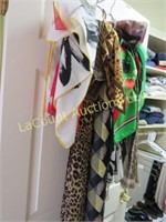 assorted upscale womens scarves many