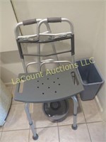 bath stool walker trash can
