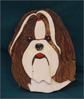 Dog Custom Wood Wall carving