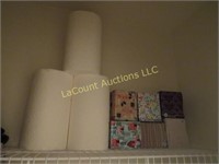 3 large rolls paper towel 6 boxes tissues
