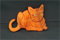 Cat Custom Wood Wall carving