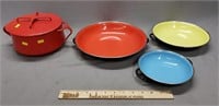 Mid Century Enamel Kitchenware