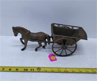 brass horse and wagon
