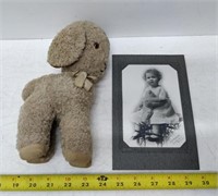 antique toy and photograph