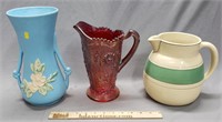 Weller Vase, Carnival Pitcher, Roseville Pitcher