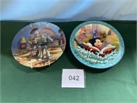 (2) Wall Plates Disney Fantasia & Toy Story