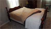 FULL SIZE CANNONBALL HEADBOARD, FOOTBOARD AND