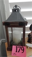 BATTERY POWERED CANDLE LANTERN 16 IN