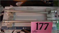 PAIR OF MAGNETIC CURTAIN RODS 9-16 IN NEW IN PKG