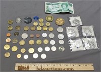 Lot of Tokens and Foreign Currency