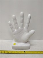large ceramic hand