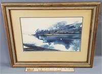 Fred Gibson Signed Watercolor Painting