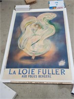 La Loie Fuller Linen Poster