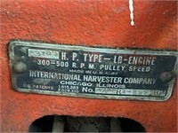 Antique International Harvester Tractor Engine