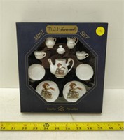 m.j. hummel mini set doll tea set new in box