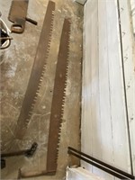 2 Large Antique Saw Blades