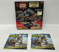 star wars puzzle and 2 solo star wars books