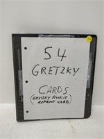 binder of 54 wayne gretzky cards (rookie reprint