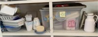 Plastic food storage and baking items