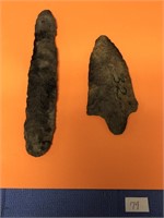 Indian Arrowhead Artifacts (2)