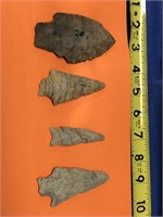 Indian Arrowhead Artifacts (4)