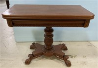 Antique Claw Footed Game Table