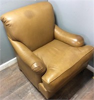 BARNES FURNITURE LEATHER CHAIR, HIGH POINT,NC