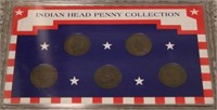 5pc Indian Head Penny Collection