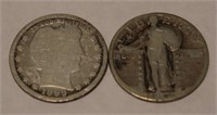 2 Silver Quarters