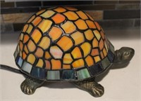Lighted Stained Glass Turtle