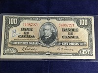 1937 Canada $100 Bill