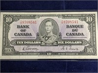 1937 Canada $10 Bill