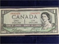 1954 Canada Devils Face $1 Bill