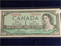 1954 Canada Unc $1 Bill