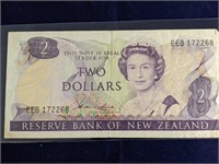 New Zealand $2 Bill