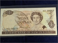 New Zealand $1 Bill